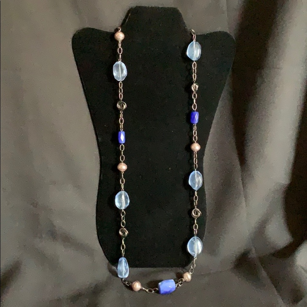 Blue necklace